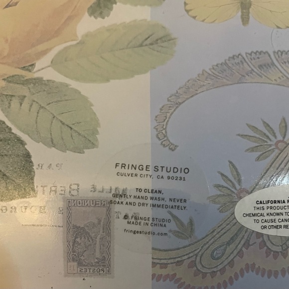 EUC Fringe Studio Floral Glass Trinket Tray - Picture 2 of 3